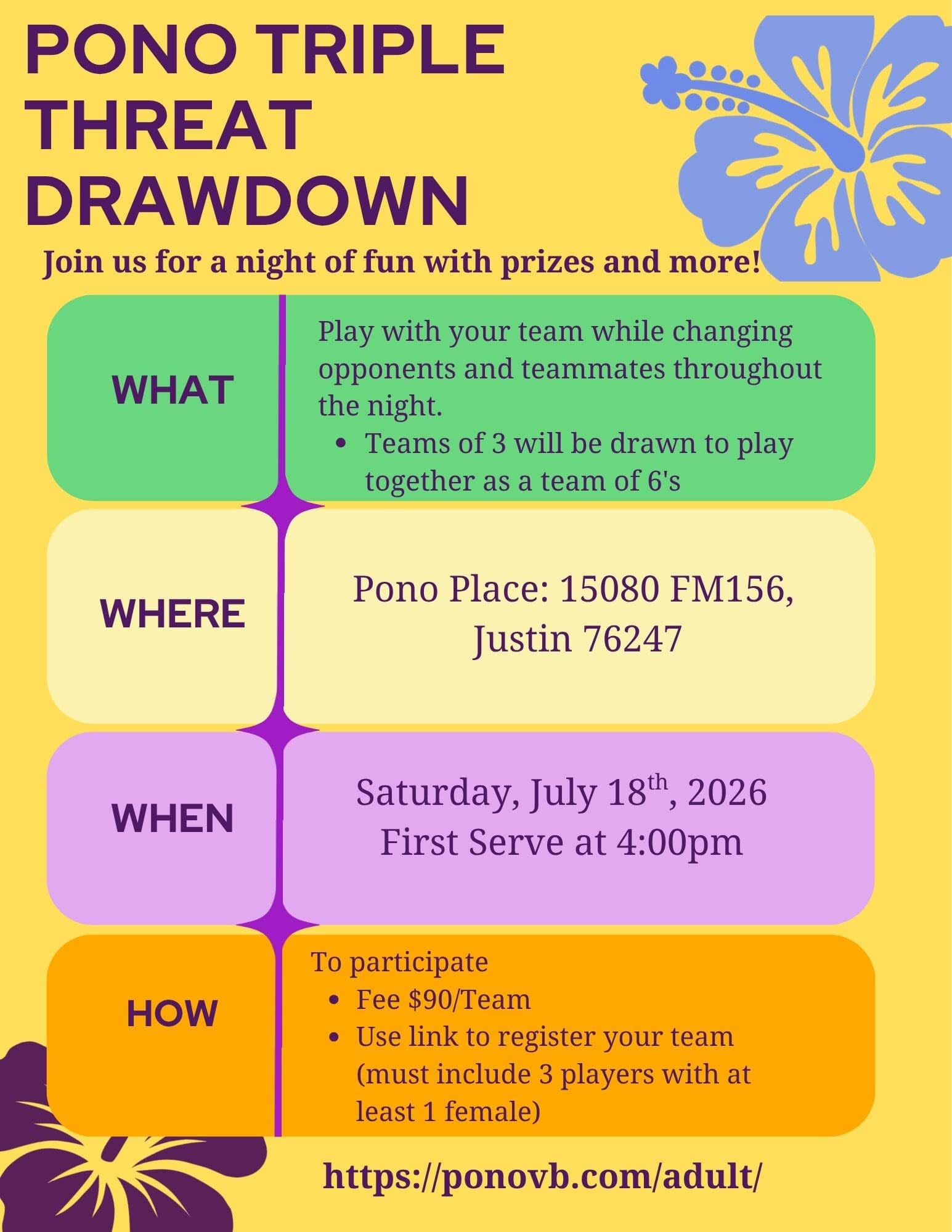Pono Triple THREAT DRAWDOWN